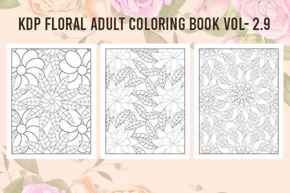 Download Floral Adult Coloring Book for KDP V2.9 - Floral Collection