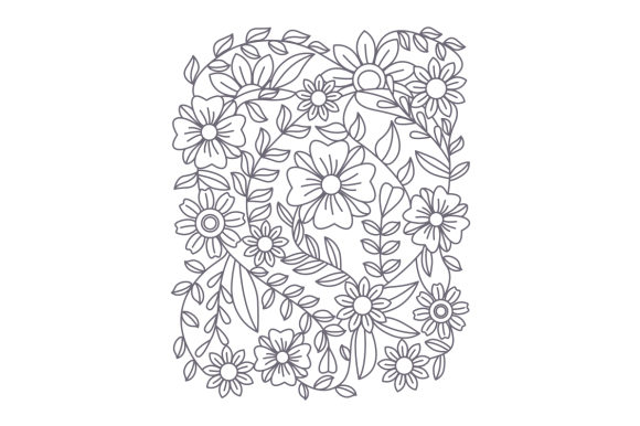 Download Floral Adult Coloring Page - Floral Collection