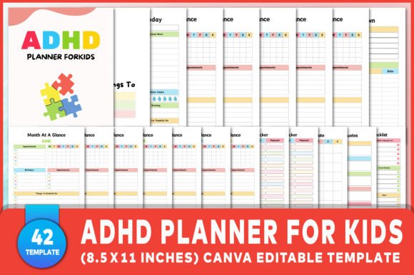 Download Editable ADHD Planner for Kids - Adhd planner for kids Collection