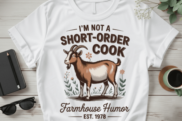 Download Funny Farmhouse Goat Humor Shirt PNG - Premium Resources